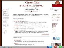 Tablet Screenshot of canadianauthors.net